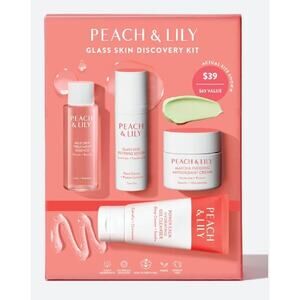 Peach & Lily Glass Skin Hydration Antioxidant Calm Cleanser Discovery Kit NEW